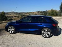 Usata Audi A3 S-Line 150 CV (110 kW) 2020 Blu/azzurro Berlina