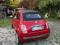 Usata Fiat 500C Lounge 105 CV (77 kW) 2011 Rosso Cabrio