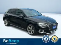 Usata Audi A3 Sportback Advanced 150 CV (110 kW) 2021 Nero pastello Utilitaria