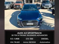 Usata Audi A3 Advanced 150 CV (110 kW) 2022 Blu Berlina