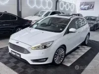 Usata Ford Focus Titanium 125 CV (91 kW) 2018 Bianco Berlina