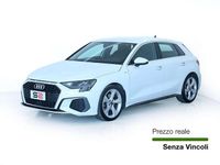 Usata Audi A3 S-Line 150 CV (110 kW) 2021 Bianco Berlina