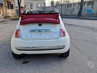 Usata Fiat 500C Lounge 85 CV (62 kW) 2013 Bianco Cabrio