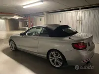 Usata BMW 220 Sport Line 190 CV (139 kW) 2016 Grigio Cabrio