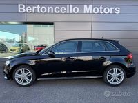 Usata Audi A3 S-Line 116 CV (85 kW) 2019 Nero Berlina