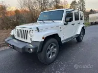 Usata Jeep Wrangler Unlimited Sahara 200 CV (147 kW) 2016 Bianco SUV