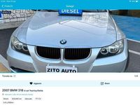 Usata BMW 318 122 CV (89 kW) 2007 Grigio Station wagon