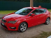 Usata Seat Leon FR 122 CV (89 kW) 2014 Rosso Berlina