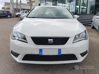 Usata Seat Leon Style 105 CV (77 kW) 2015 Bianco Berlina