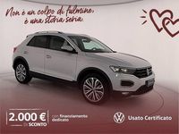 Usata VW T-Roc Advance 150 CV (110 kW) 2021 White silver metallizzato SUV