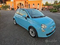 Usata Fiat 500C Lounge 85 CV (62 kW) 2013 Blu/azzurro Cabrio
