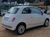 Usata Fiat 500 Lounge 69 CV (50 kW) 2009 Bianco Cabrio