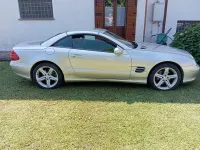 Usata Mercedes SL350 245 CV (180 kW) 2003 Grigio Cabrio
