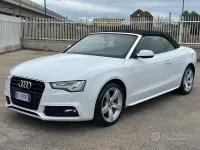Usata Audi A5 Cabriolet S-Line 177 CV (130 kW) 2013 Bianco Cabrio
