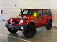 Usata Jeep Wrangler Unlimited Sahara 199 CV (146 kW) 2014 Rosso SUV
