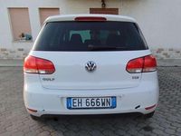 Usata VW Golf VI Comfortline 105 CV (77 kW) 2011 Bianco Utilitaria