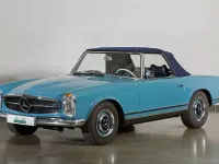 Usata Mercedes 230 150 CV (110 kW) 1965 Blu Cabrio