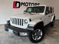 Usata Jeep Wrangler Unlimited Sahara 272 CV (200 kW) 2019 Bianco SUV