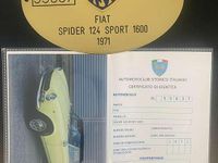 Usata Fiat 124 Spider Sport 110 CV (80 kW) 1971 Giallo colorado yellow Cabrio