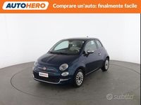 Usata Fiat 500 Lounge 95 CV (69 kW) 2019 Blu Utilitaria