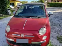 Usata Fiat 500C 69 CV (50 kW) 2012 Rosso Cabrio