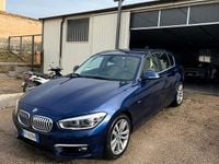 Usata BMW 120 190 CV (139 kW) 2018 Blu Utilitaria