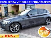 Usata BMW 120 Sport Line 184 CV (135 kW) 2012 Grigio Utilitaria