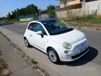 Usata Fiat 500 Lounge 100 CV (73 kW) 2009 Bianco Cabrio