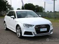 Usata Audi A3 Sportback S-Line 150 CV (110 kW) 2019 Bianco Utilitaria