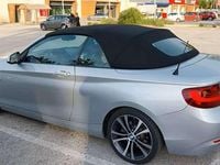 Usata BMW 220 Sport Line 190 CV (139 kW) 2015 Argento Cabrio