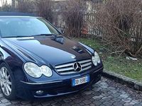 Usata Mercedes CLK200 Elegance 163 CV (119 kW) 2007 Blu/azzurro Cabrio