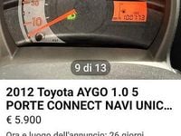 Usata Toyota Aygo 72 CV (52 kW) 2012 Grigio Utilitaria