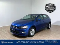 Usata VW Polo Comfortline 80 CV (58 kW) 2018 Reef blue Utilitaria