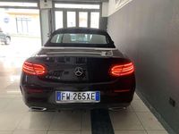 Usata Mercedes C220 Premium 170 CV (125 kW) 2018 Nero Cabrio