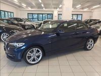 Usata BMW 218 Sport Line 148 CV (108 kW) 2015 Blu/azzurro Coupé