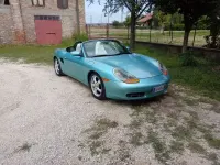 Usata Porsche Boxster 204 CV (150 kW) 1998 Verde Cabrio