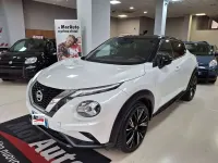 Usata Nissan Juke N-Connecta 117 CV (86 kW) 2021 Bianco tetto specchietti neri SUV