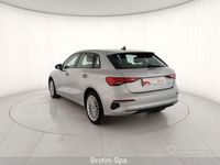 Usata Audi A3 Advanced 110 CV (80 kW) 2021 Argento Berlina