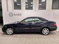 Usata Mercedes CLK500 Elegance 306 CV (225 kW) 2003 359 blu tanzanite met. Cabrio