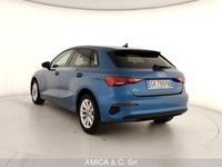 Usata Audi A3 Sportback Business 150 CV (110 kW) 2021 Blu Utilitaria