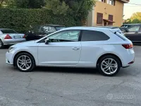 Usata Seat Leon Style 105 CV (77 kW) 2014 Bianco Coupé