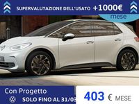 Nuova VW ID.3 Pro 69 kW (95 CV) 2025 Glacier white metallizzato nero Utilitaria