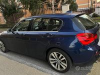 Usata BMW 118 Sport Line 109 CV (80 kW) 2017 Blu Utilitaria