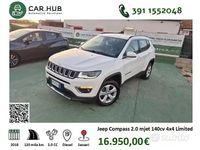 Usata Jeep Compass Limited 140 CV (102 kW) 2018 Bianco SUV