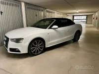 Usata Audi A5 Cabriolet Advanced 177 CV (130 kW) 2013 Bianco Cabrio