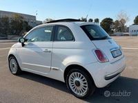 Usata Fiat 500 Lounge 69 CV (50 kW) 2009 Bianco Cabrio