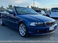Usata BMW 320 Cabriolet 170 CV (125 kW) 2000 Blu Cabrio