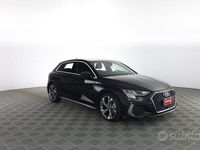 Usata Audi A3 S-Line 110 CV (80 kW) 2022 Nero midnight Berlina