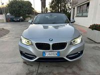 Usata BMW 218 Sport Line 190 CV (139 kW) 2017 Argento Cabrio