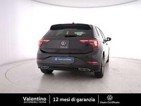 Usata VW Polo R-line 95 CV (69 kW) 2023 Nero Berlina